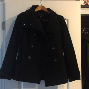 Double breasted winter coat